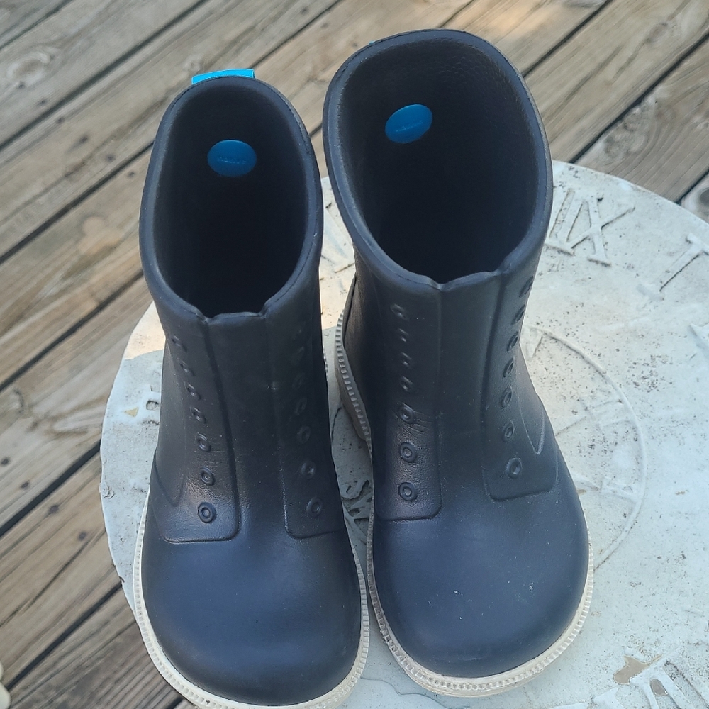 Native Sid Black Lightweight Rainboots